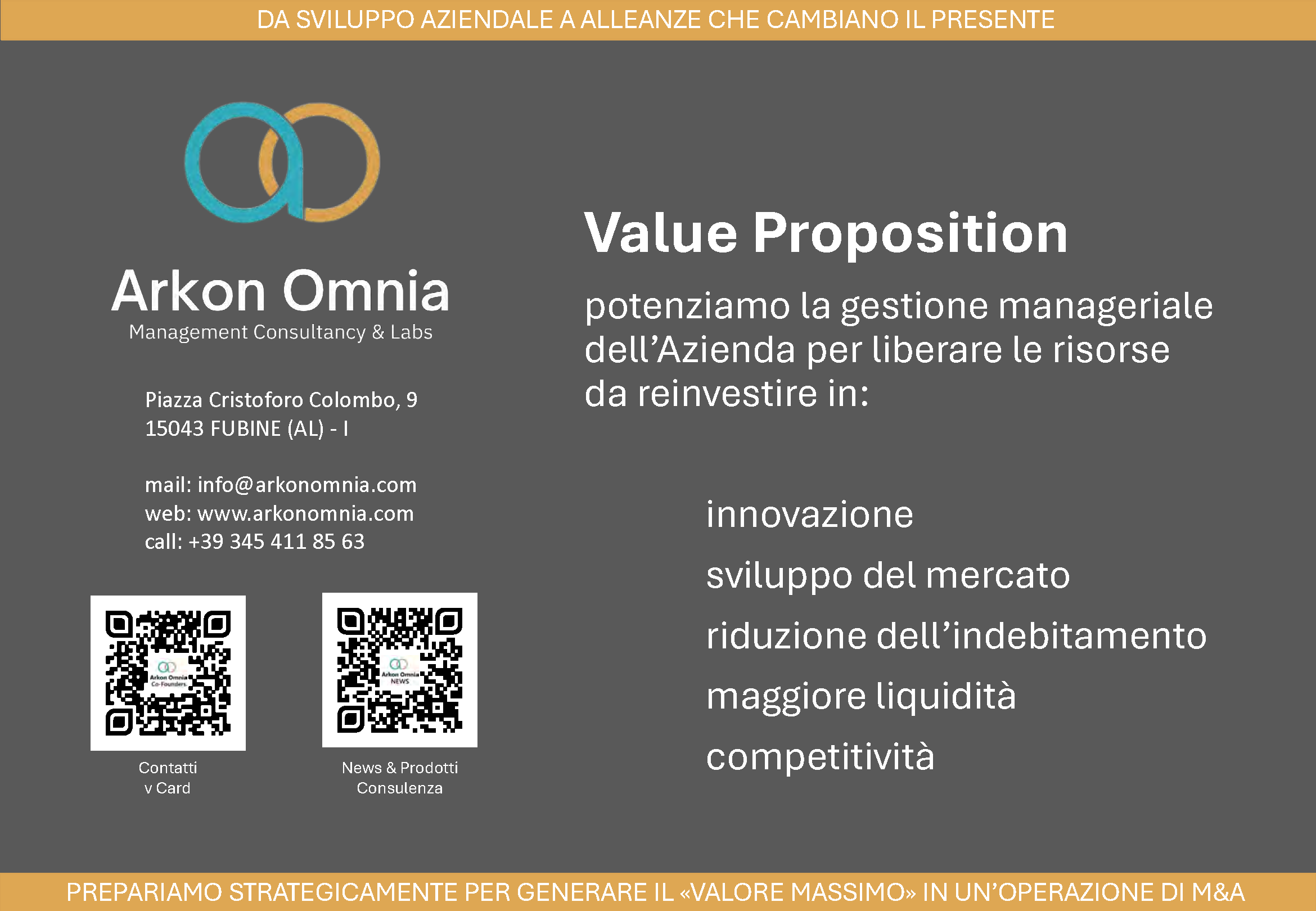 Arkon Omnia value proposition